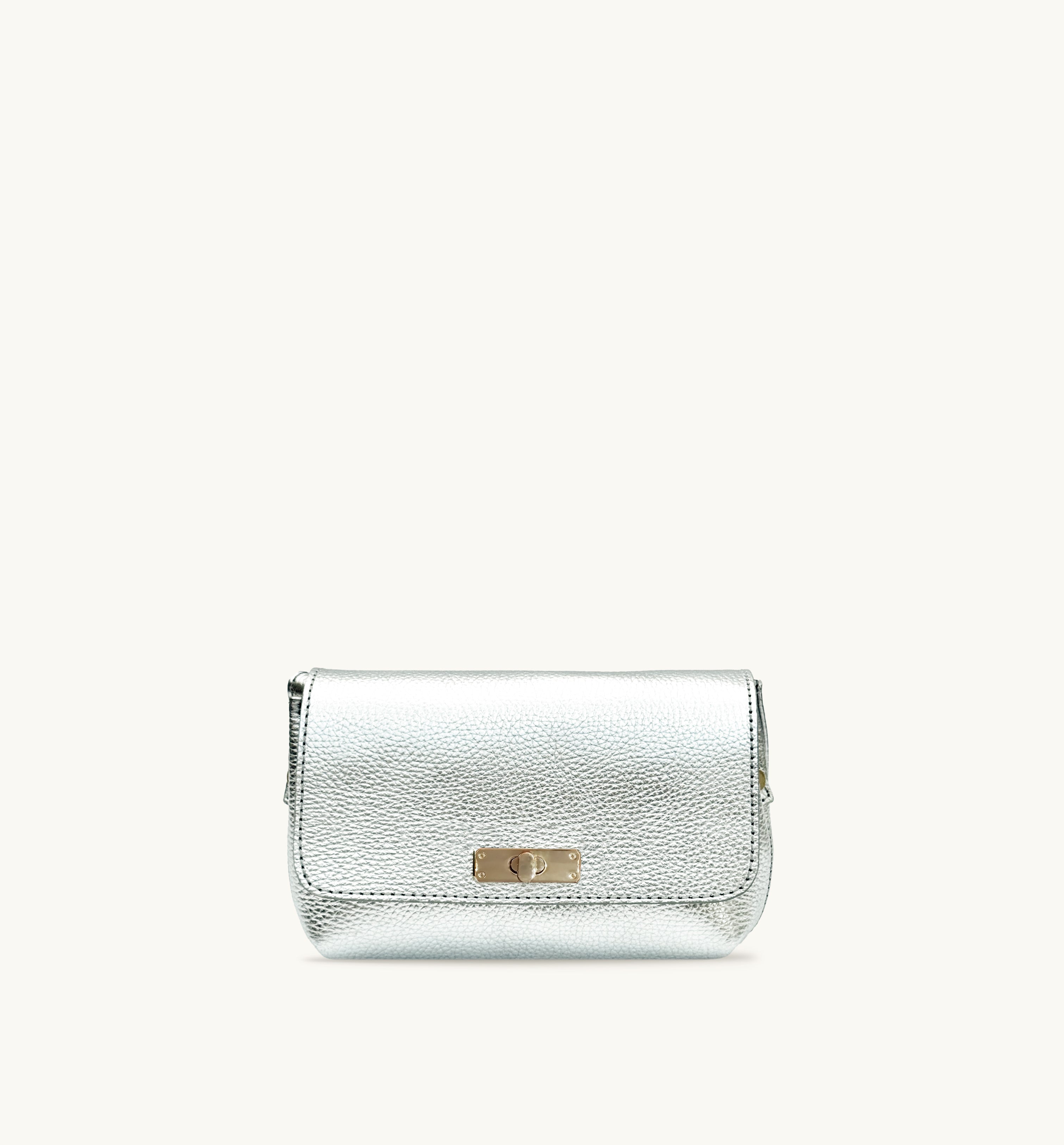Apatchy London The Maisie Silver Leather Bag