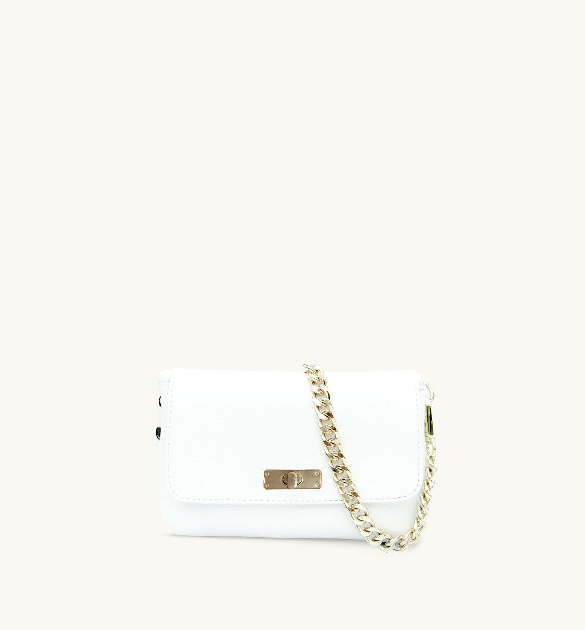 Apatchy London The Maisie White Leather Bag