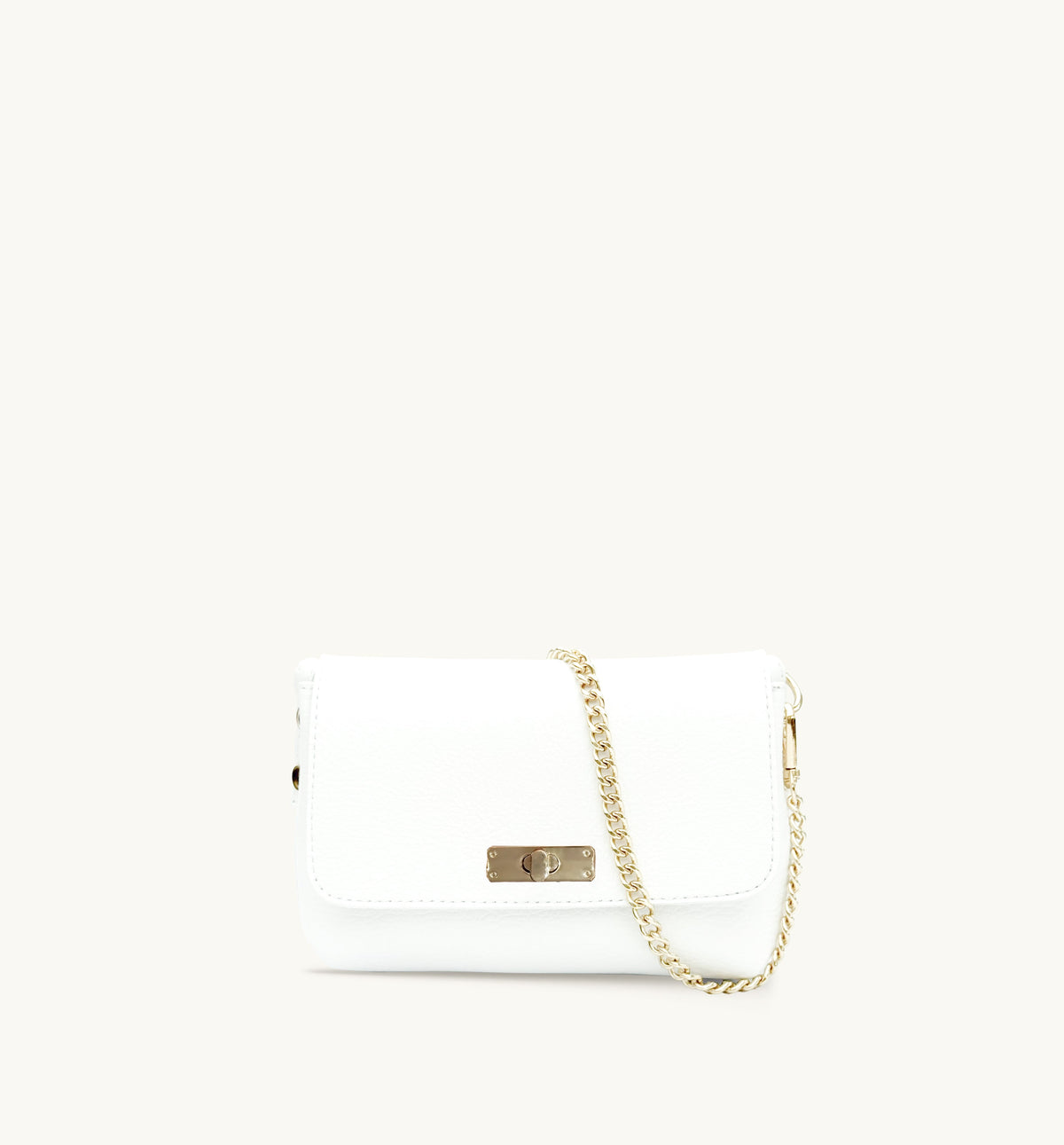 Apatchy London The Maisie White Leather Bag