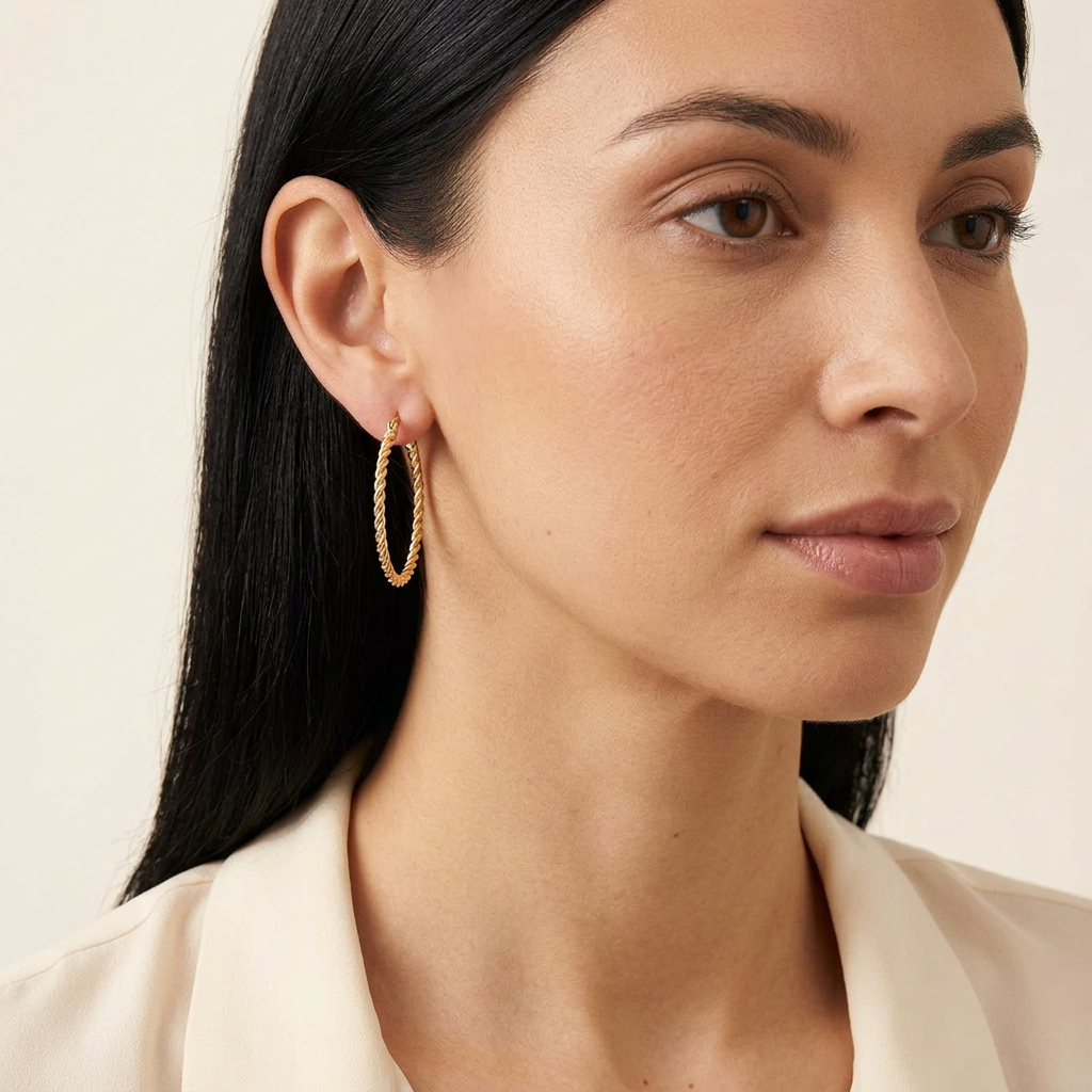 Abital Gold Hoop Earrings
