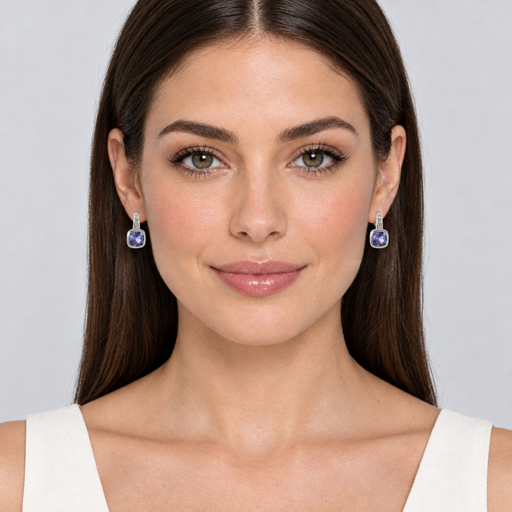 Taylor Tanzanite silver Earrings