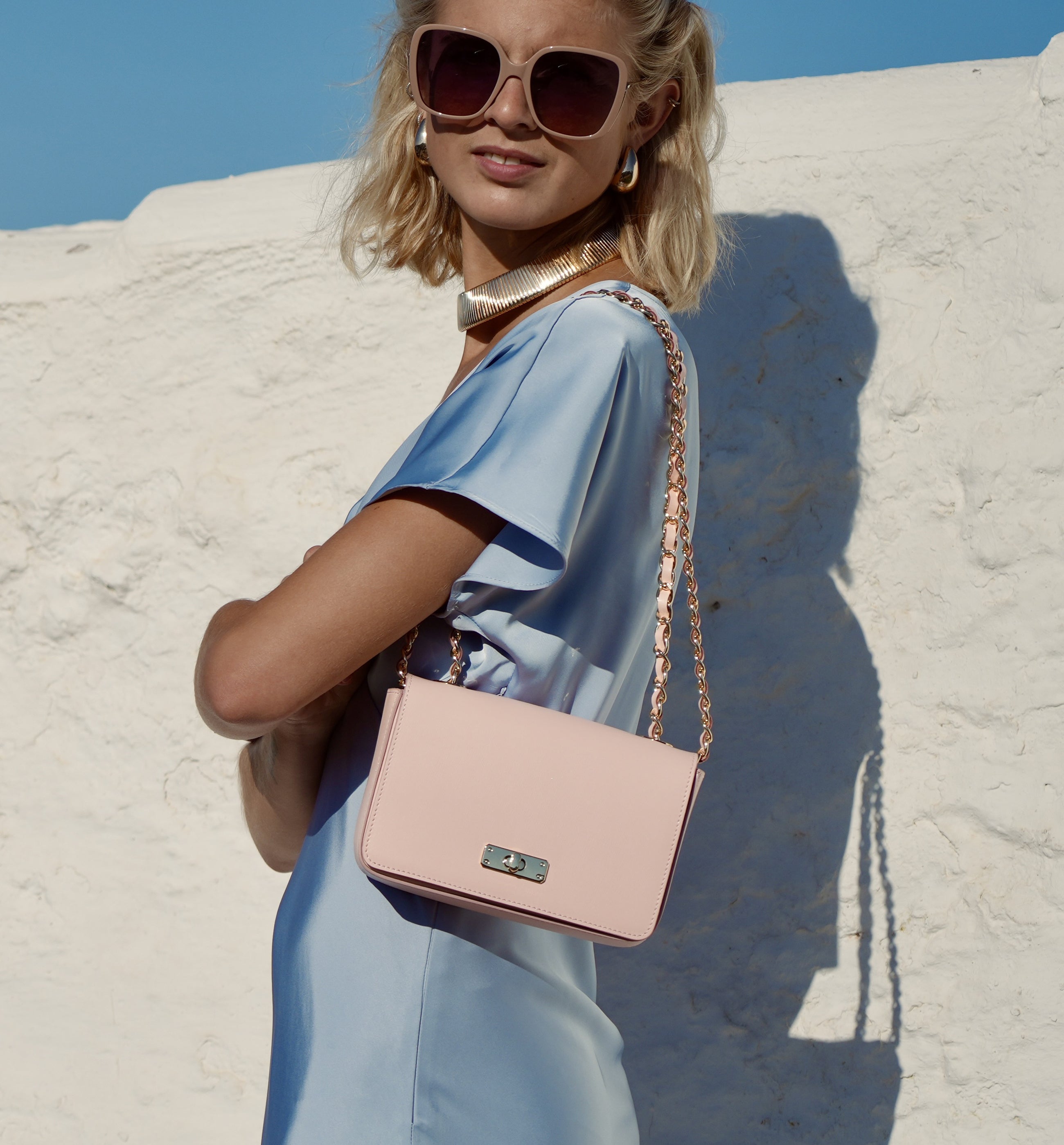 Apatchy London The Grace Pink Leather Bag