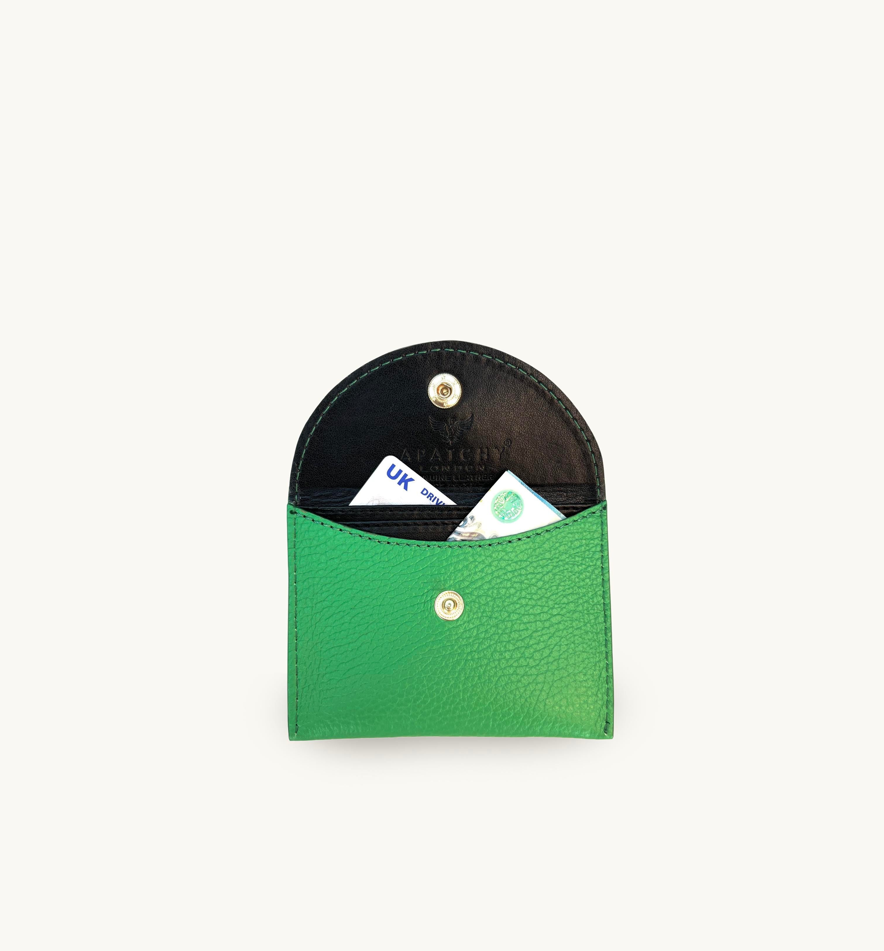 Apatchy London Bottega Green Leather Purse
