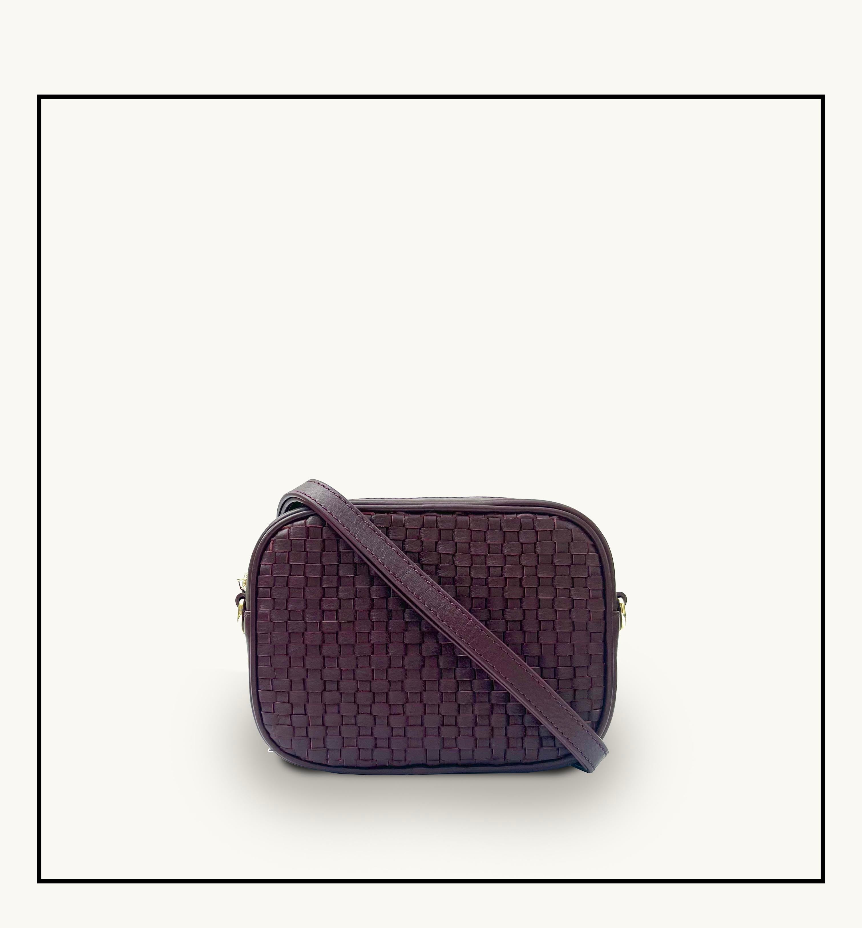 Apatchy London The Penelope Port Woven Leather Camera Bag