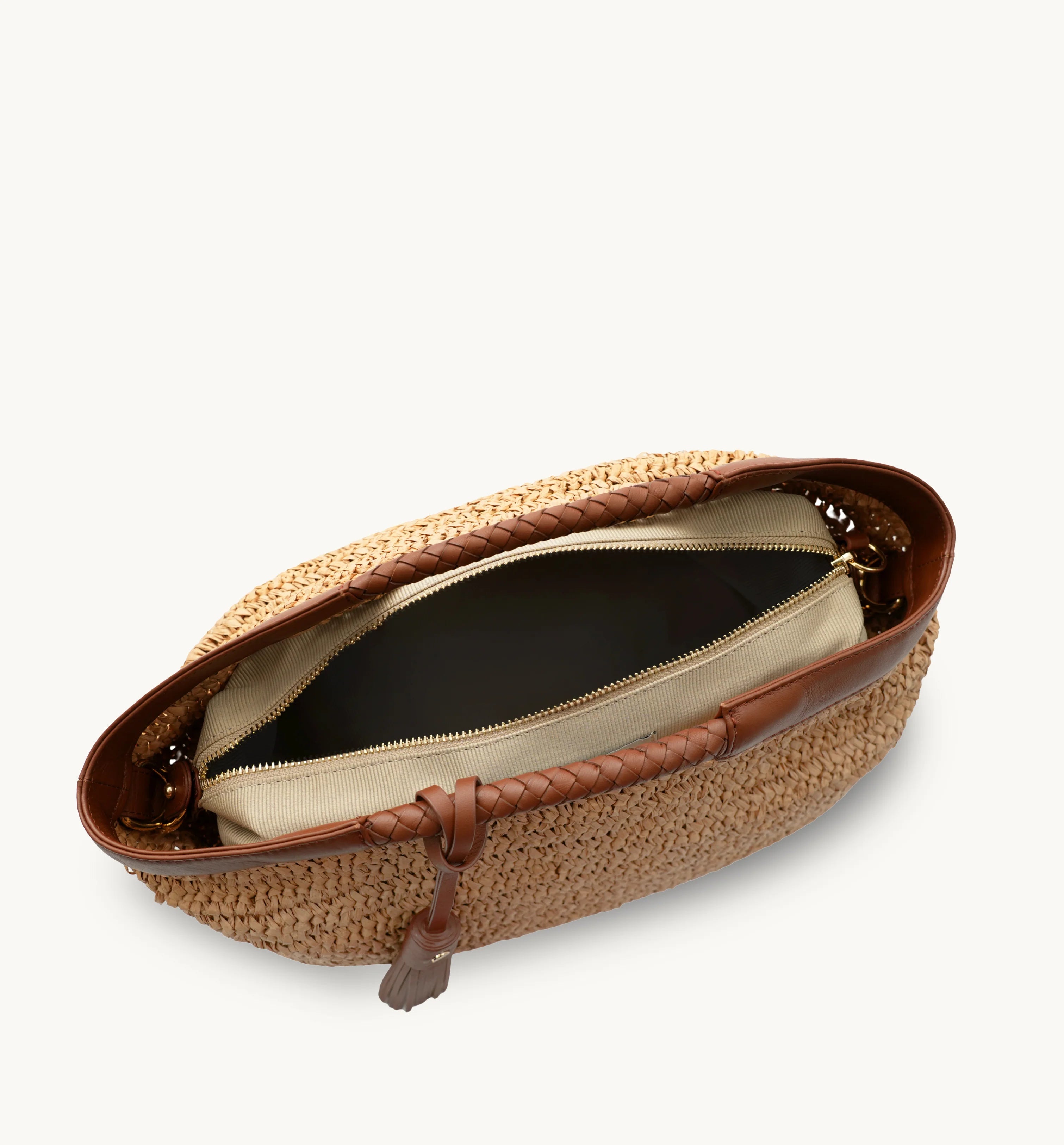 Apatchy London The Raffy Grab Bag with Leather Trim