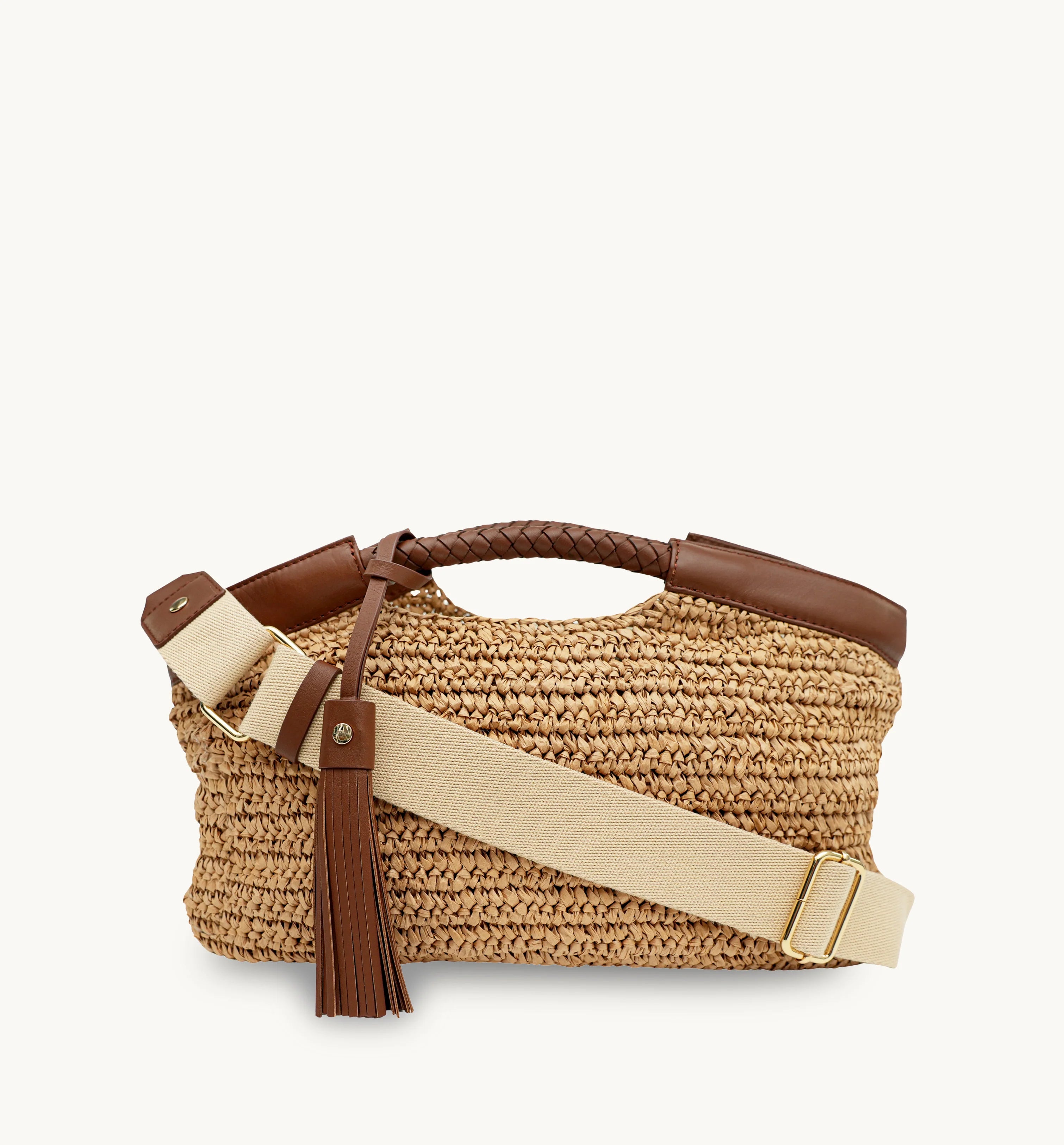 Apatchy London The Raffy Grab Bag with Leather Trim