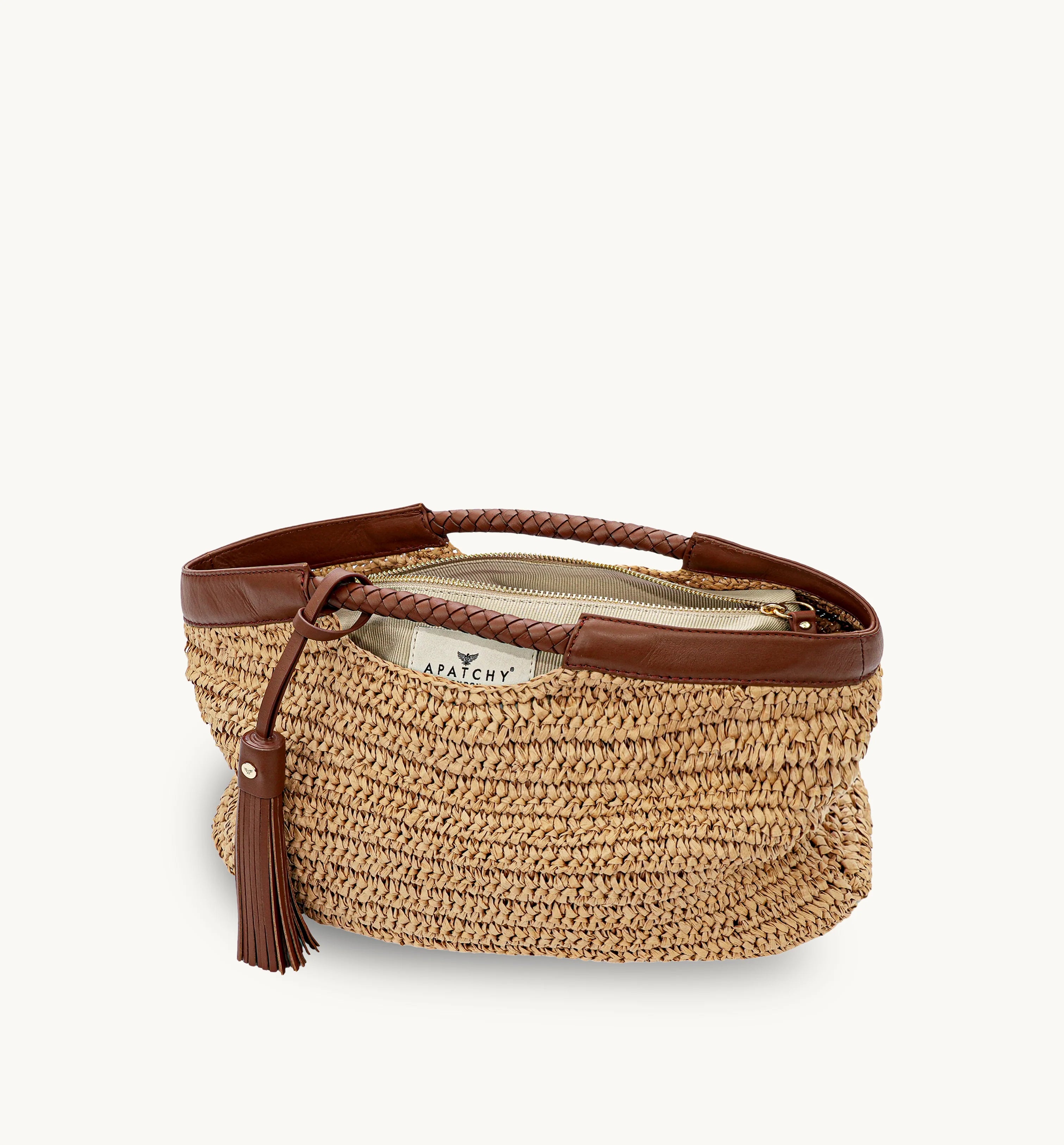 Apatchy London The Raffy Grab Bag with Leather Trim