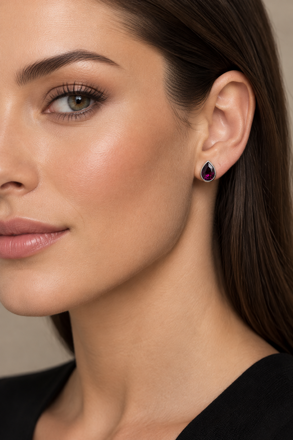 Ran Silver Amethyst Earrings