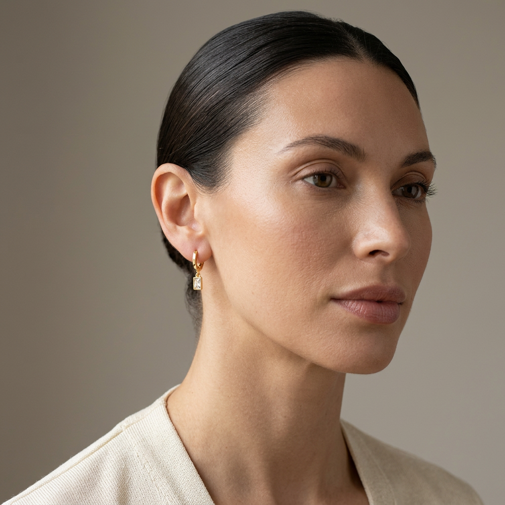 Rosala Gold Huggie Earrings
