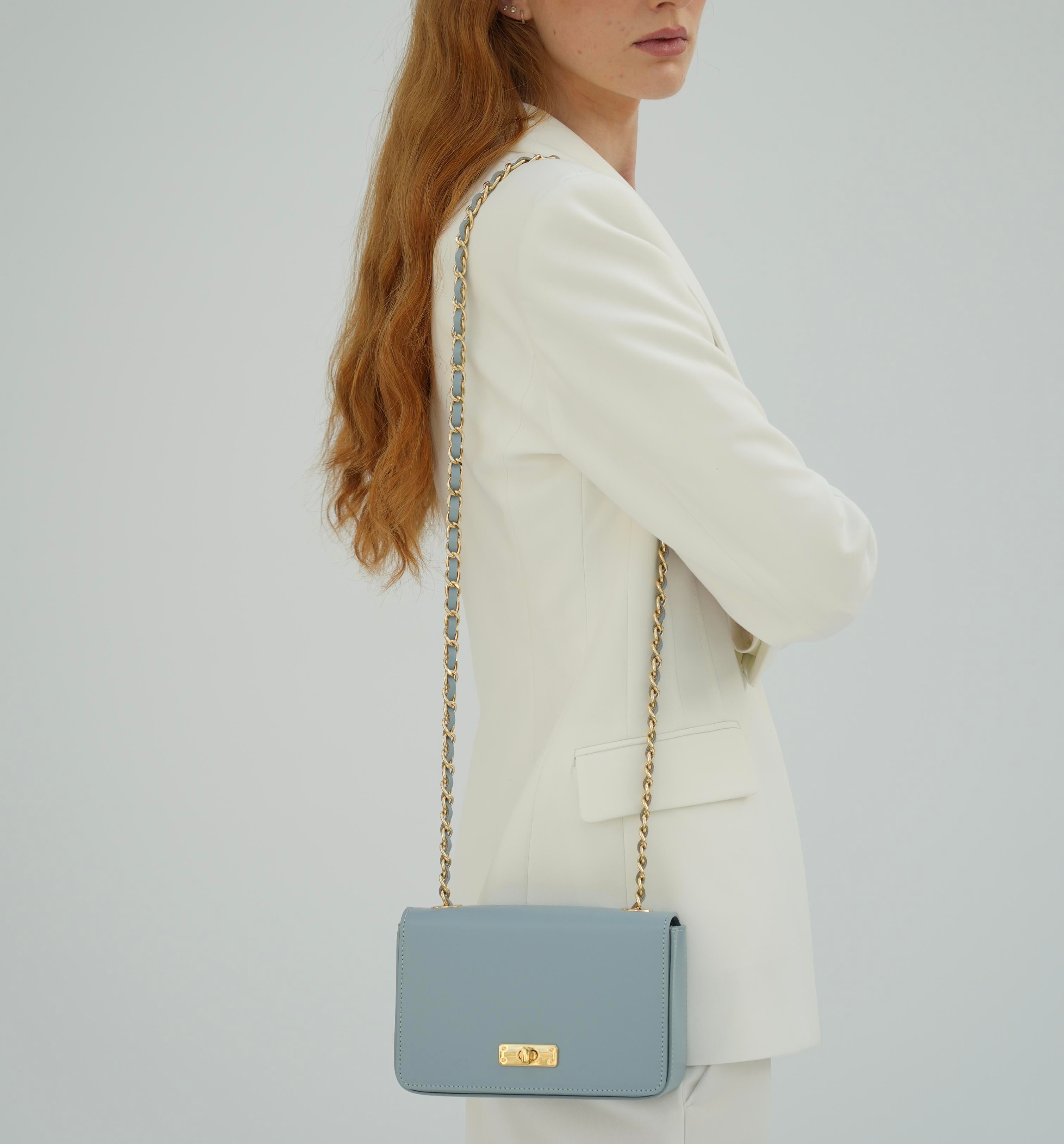 Apatchy London The Grace Sky Leather Bag