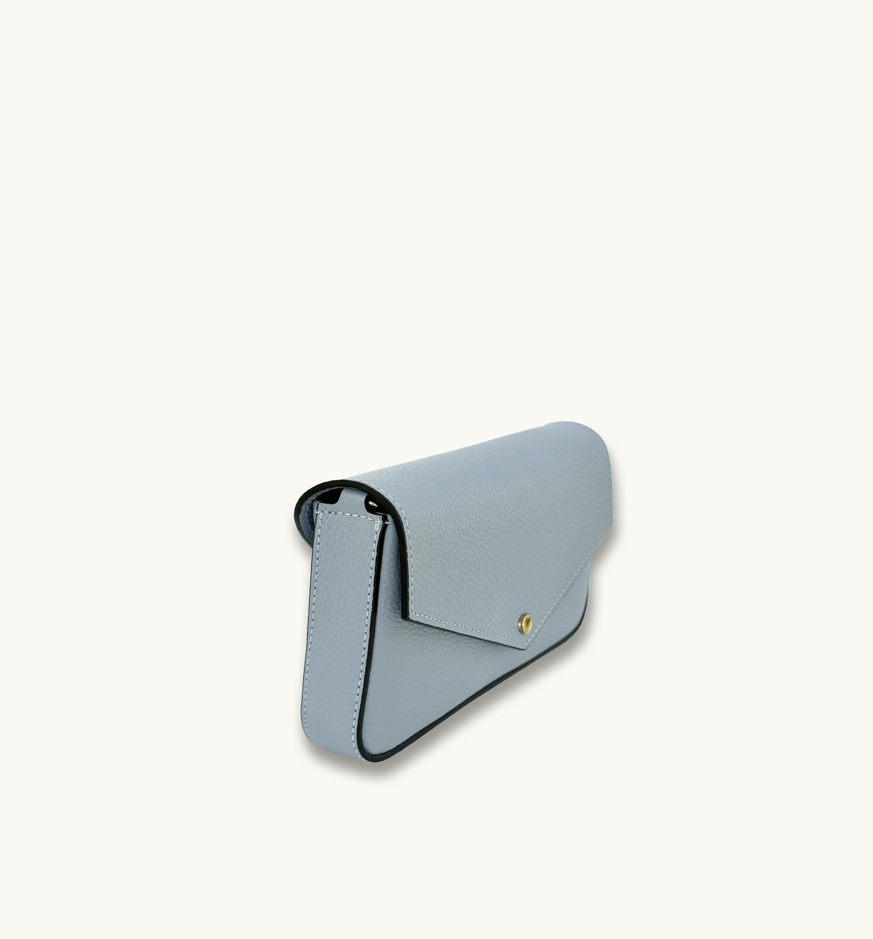 Apatchy London The Munro Sky Leather Shoulder Bag