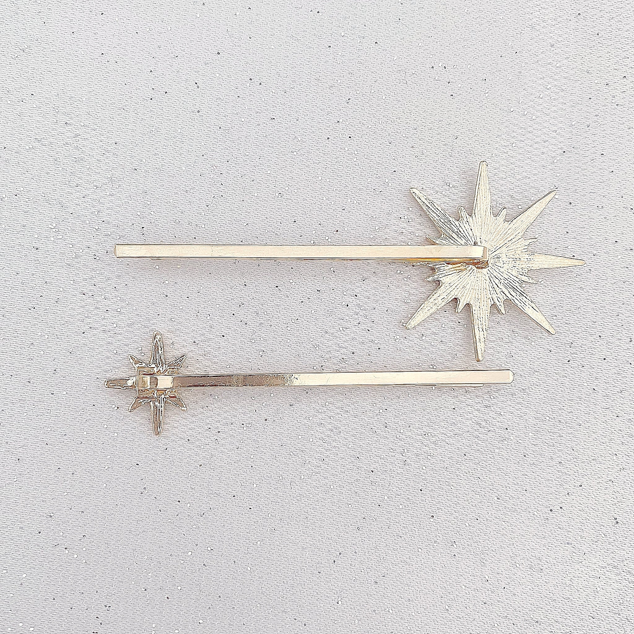 QueenMee Star Hair Clips Hair Slides Set of 2 - As Seen in Hello!