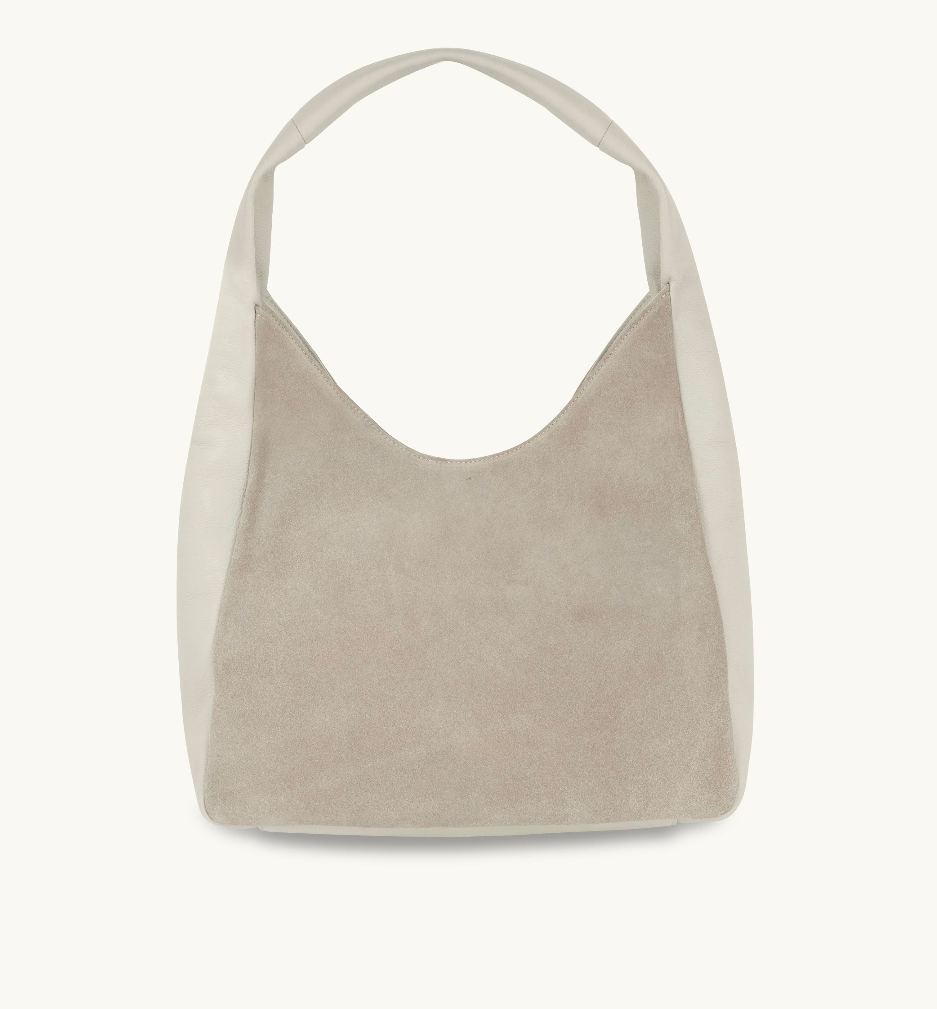 Apatchy London The Henry Stone Leather And Suede Hobo Bag