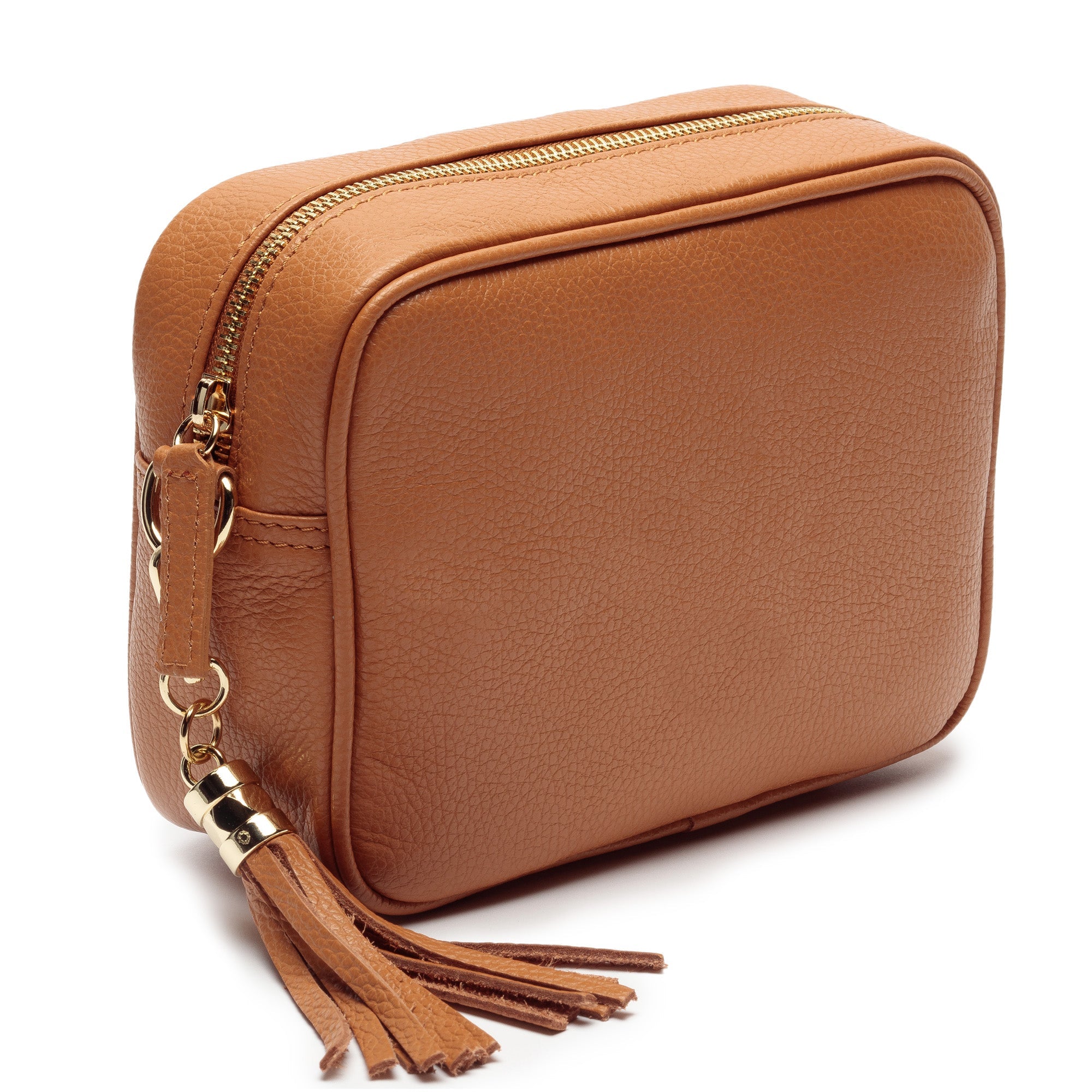 Elie Beaumont Crossbody Tassel Tan