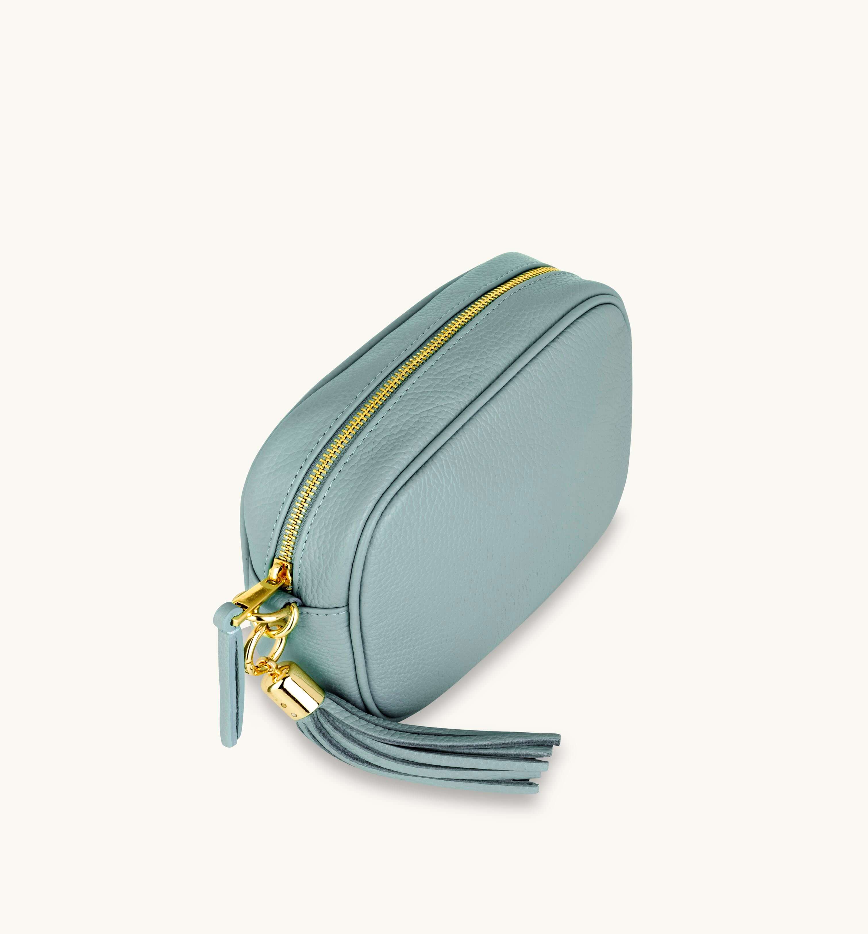 Apatchy London The Tassel Pale  Leather Crossbody Bag