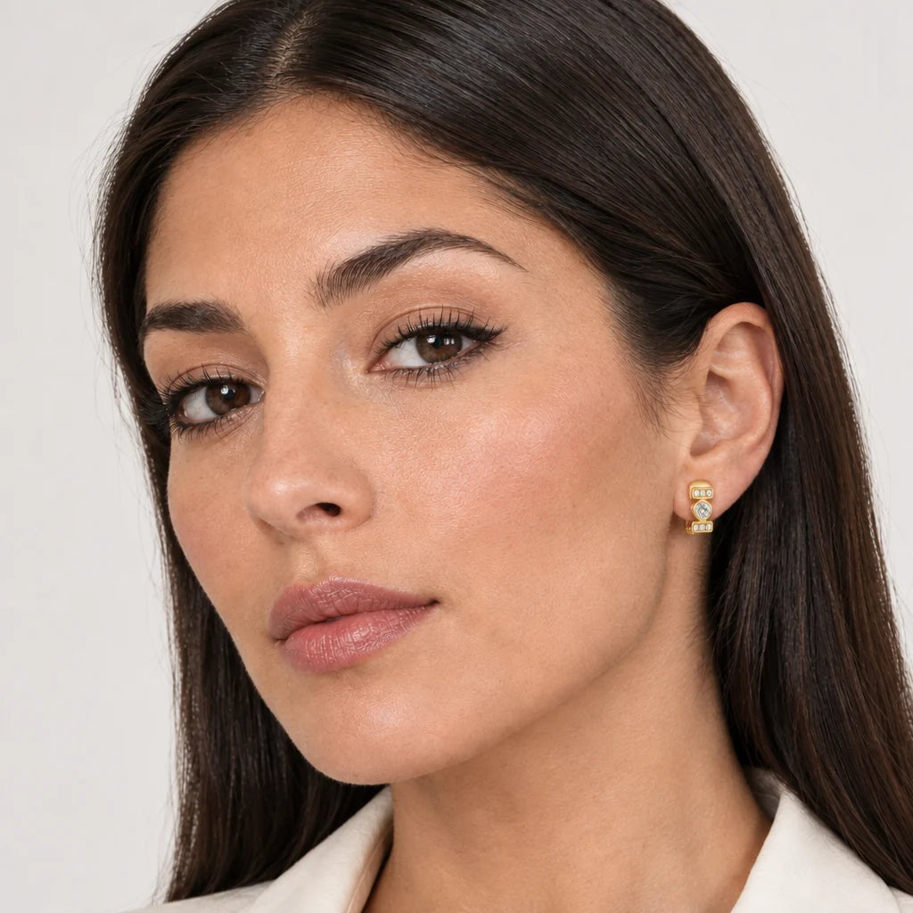 Cachet London Terri Gold Clip On Earrings