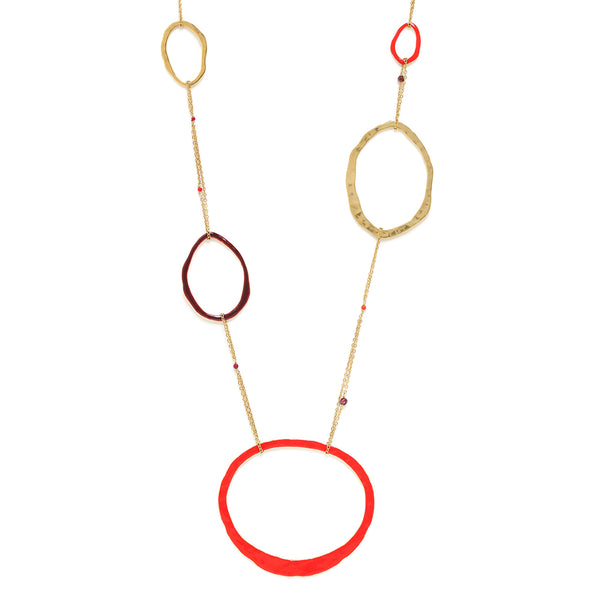 Franck Herval Allegra Long Necklace(Red)