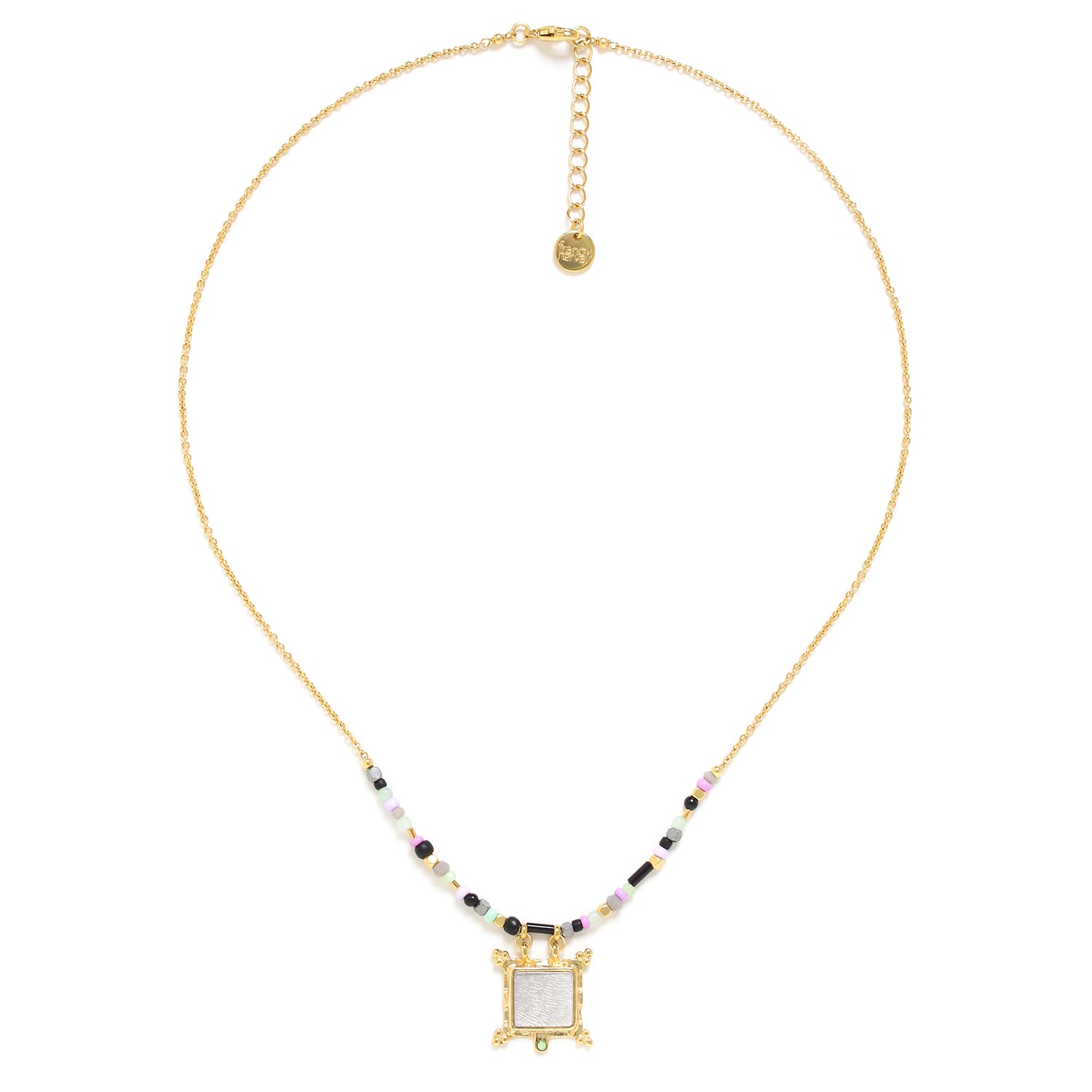 Franck Herval Gabrielle Square Pendant Necklace