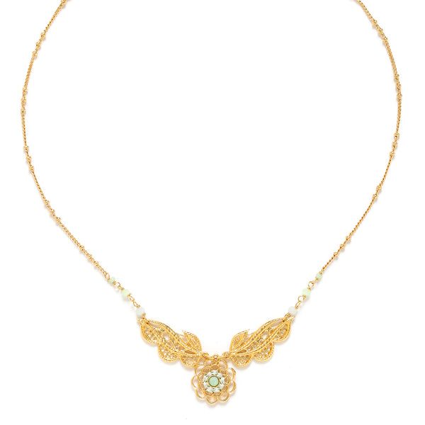 Franck Herval Cassiopee 3 Elements Short Necklace (Amazonite)