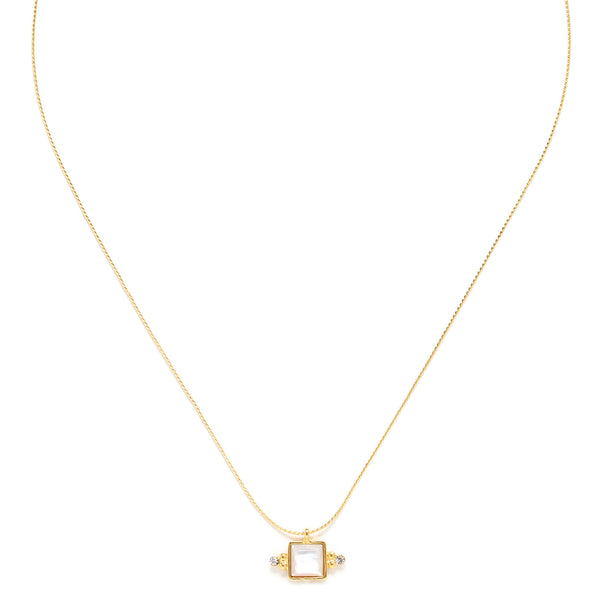 Franck Herval Louise Square + Chain Necklace