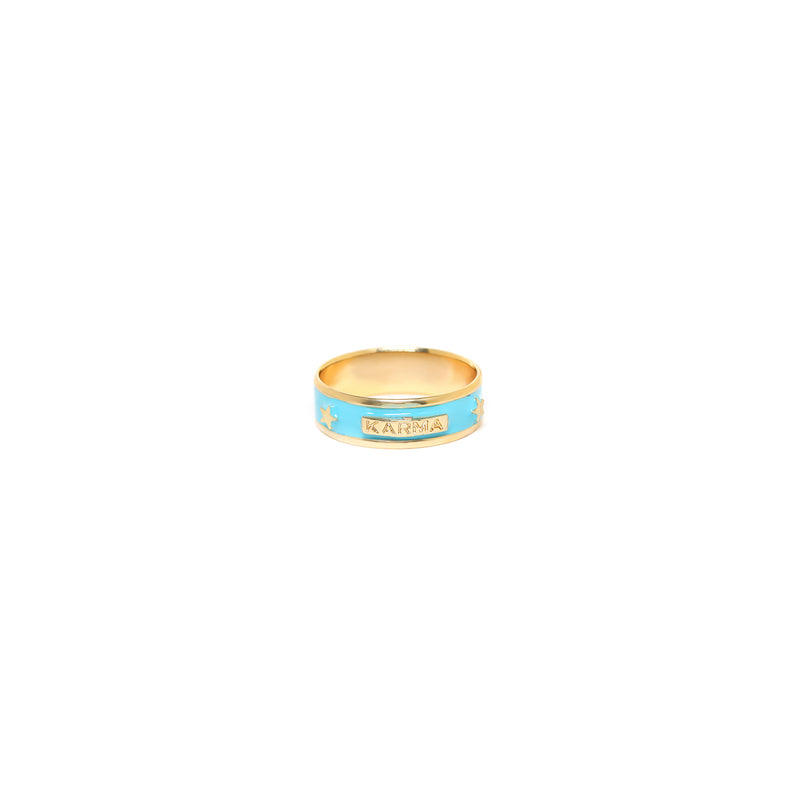 Franck Herval Karma Turquoise Ring Size 56
