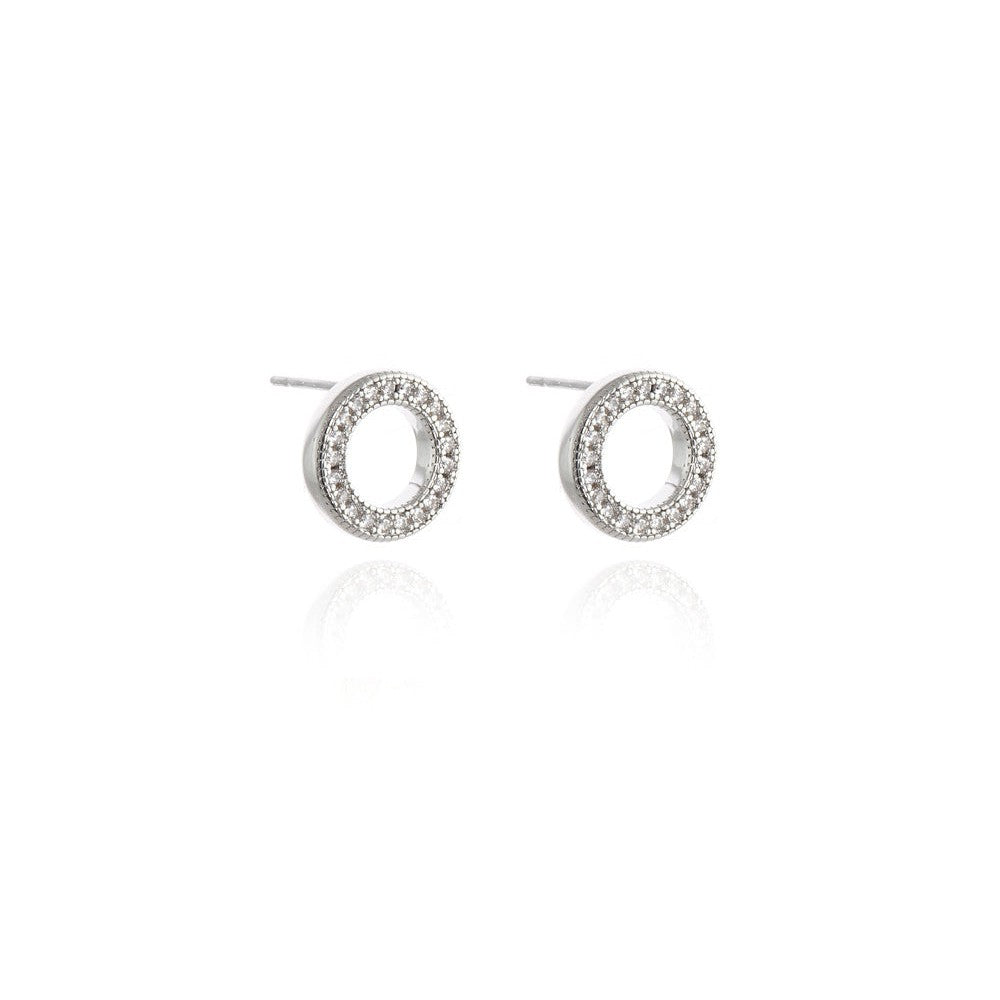 Halo Silver Earrings