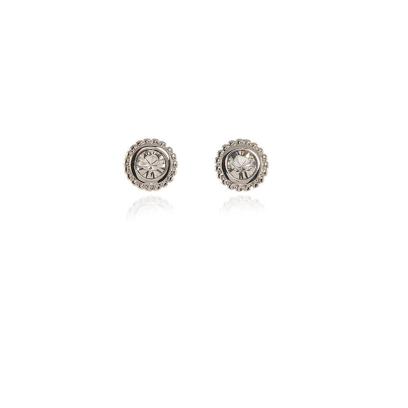 Cachet Bree Solitaire Earrings Platinum Plated