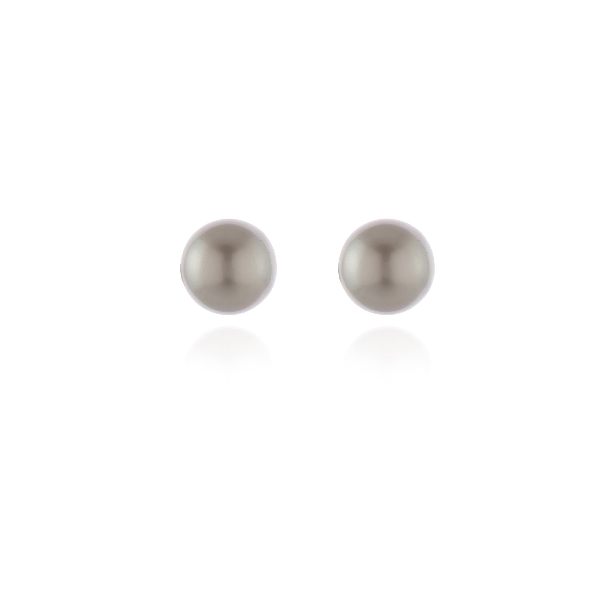 Mac 8 Platinum Pearl Earrings