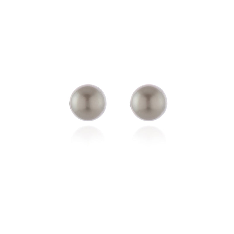 Cachet Mac 8 Earrings.Platinum Pearl
