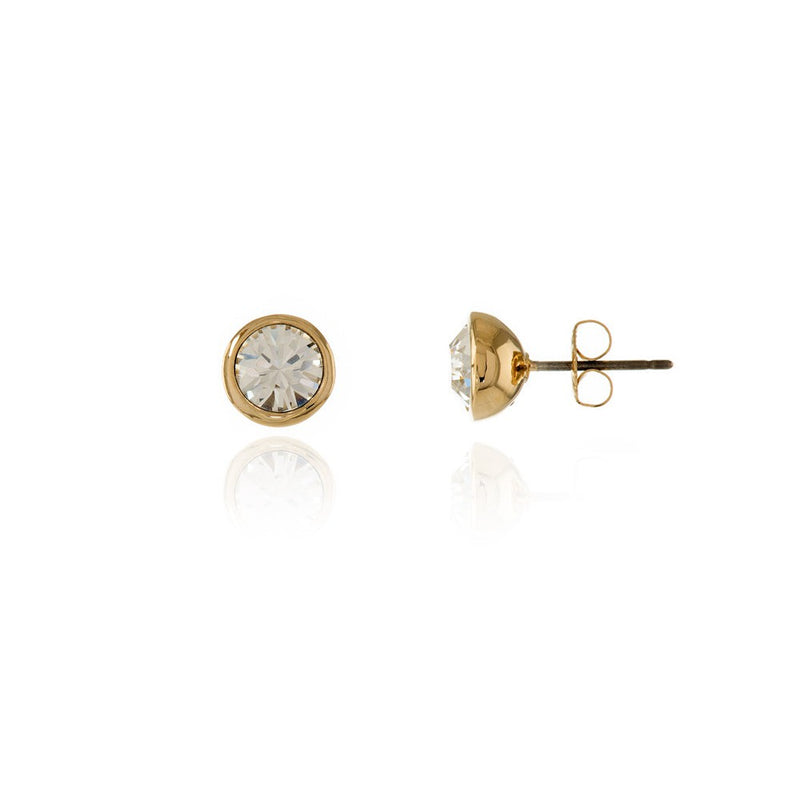 Cachet Thisbe Earrings Clear Crystal 18ct Gold Plated