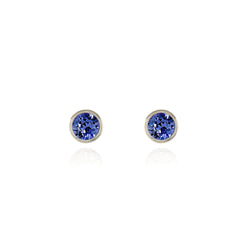 Cachet Thisbe Earrings Tanzanite Crystal Platinum Plated
