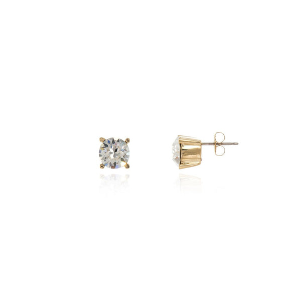 Cachet Laine 8mm Stud Earrings 18ct Gold Plated