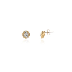 Cachet Chickle Stud Earrings 18ct Gold Plated