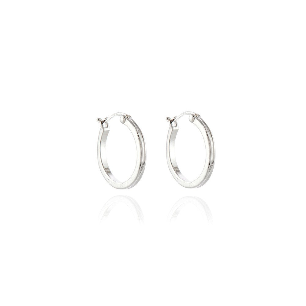 Keely 12mm Silver Earrings