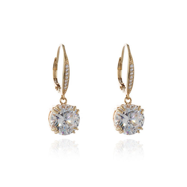 Cachet Bailey CZ Drop Earrings 18ct Gold Plated