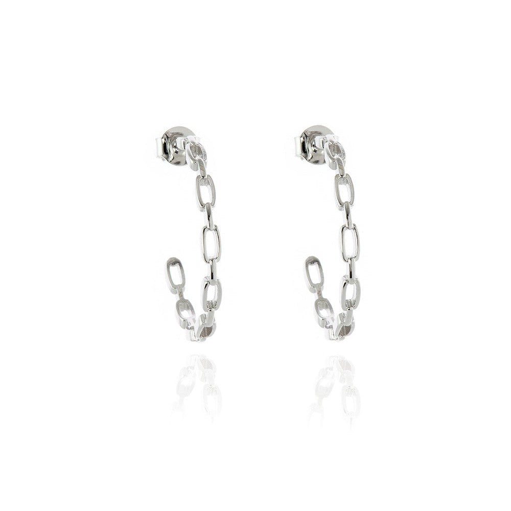 Raja Silver Hoop Earrings