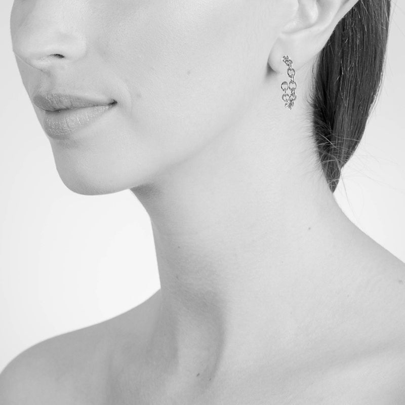 Cachet Oleta Elegant Earrings Plated in Rhodium