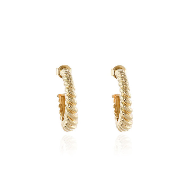 Cachet Gael Hoop Earrings plated in Gold