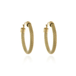 Cachet Cady Hoop Earrings plated in Gold