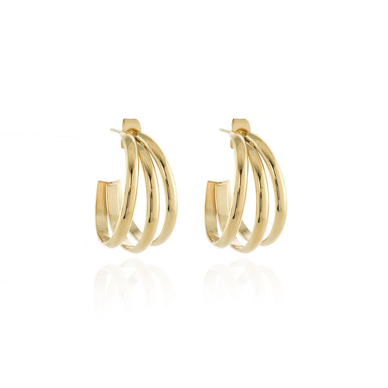 Cachet Gabby Hoop Earrings plated in Gold