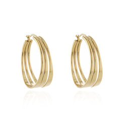 Cachet Kala Hoop Earrings plated in Gold