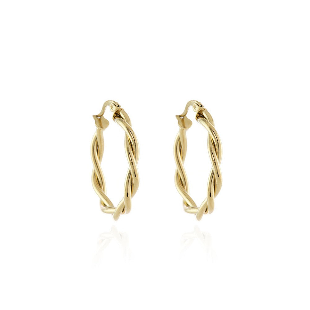 Olena Gold Hoop Earrings