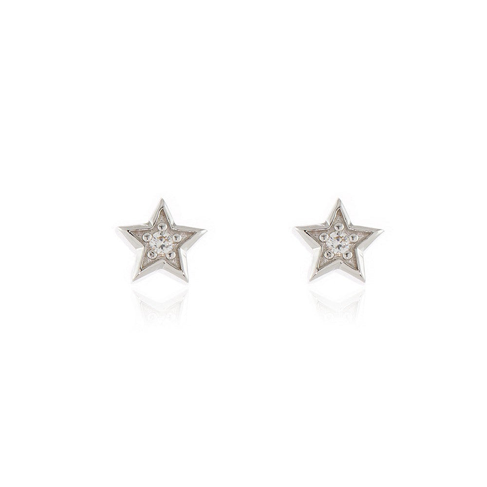 Luna Star Silver Earrings