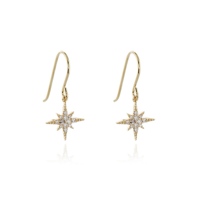 Cachet North Star FW Earrings plated in Gold