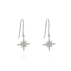 Cachet  North Star FW Earrings plated in Rhodium