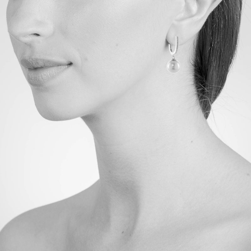 Cachet Gina Earrings plated in Rhodium