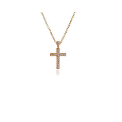 Cachet Classic Cross Pendant Plated in Gold