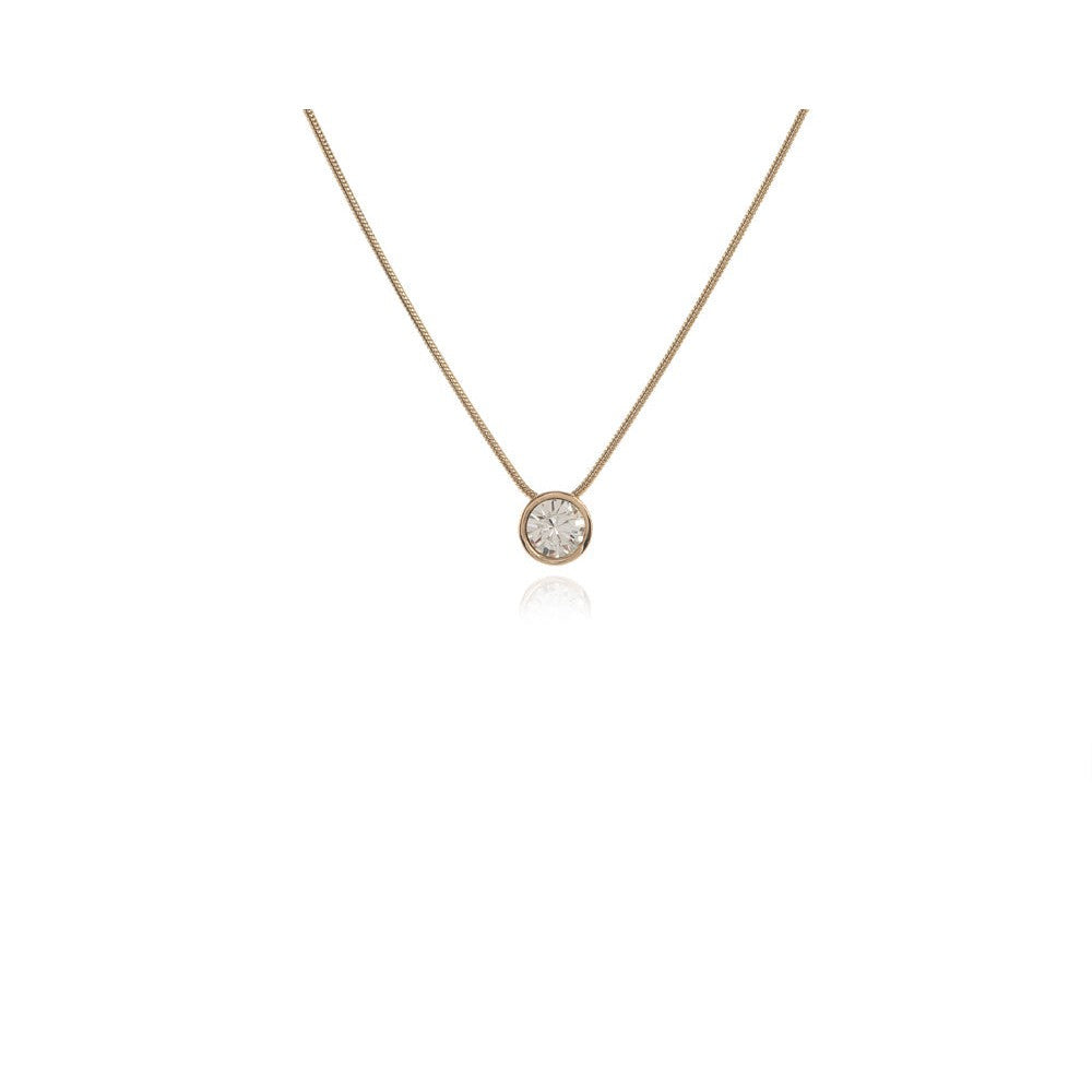 Solitaire Gold Pendant