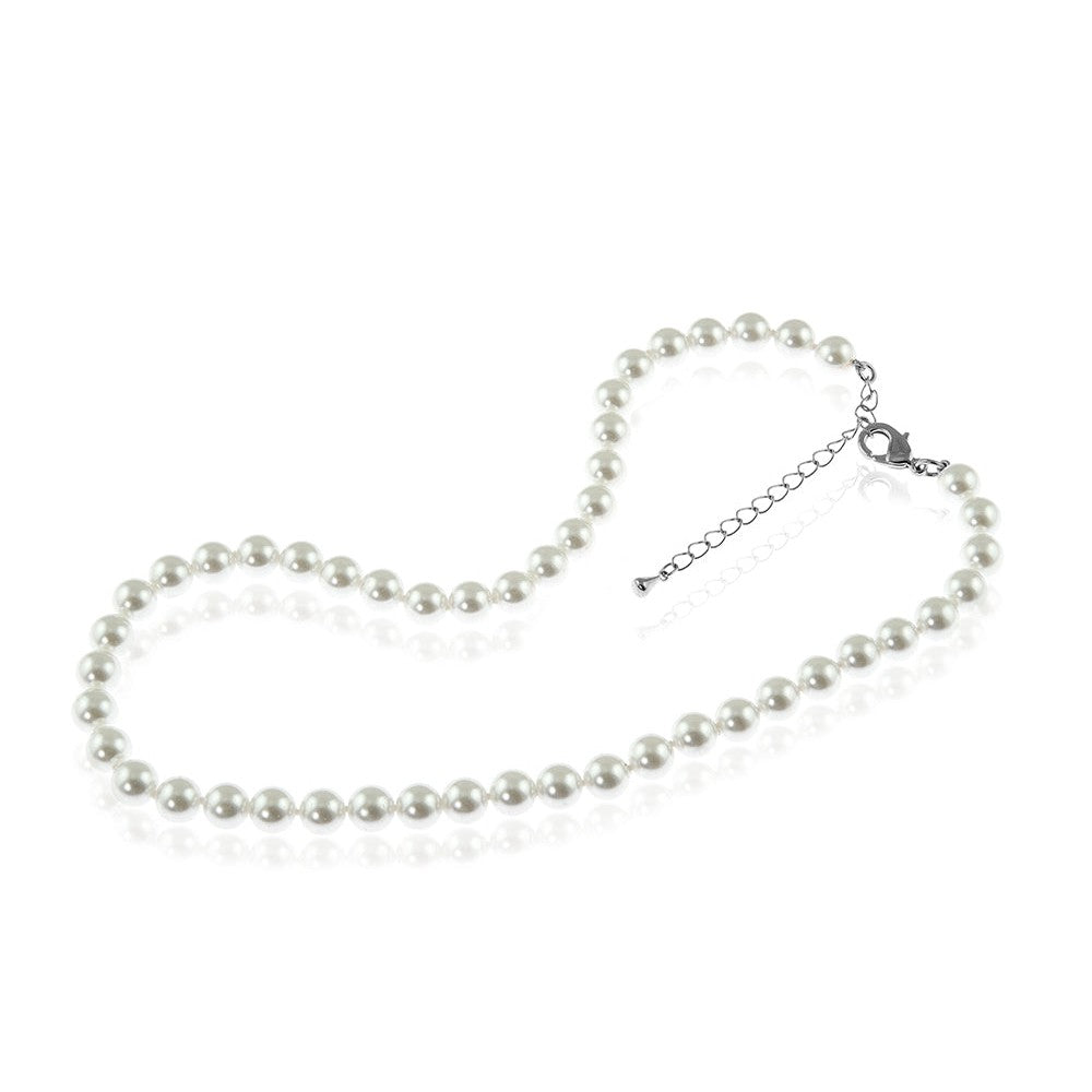 Mabel Silver 40cm Pearl Necklace