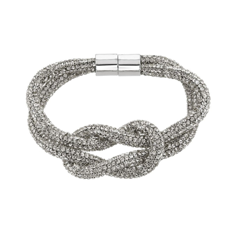 loveRocks Crystal Mesh Knot Bracelet